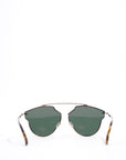 Christian D1OR 3&GQT Sunglasses Leopard Print / Silver Base Metal 145mm