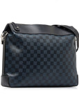 Blue LV Damier Cobalt Greenwich Messenger Crossbody Bag