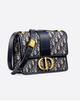 30 Montaigne D1OR Oblique Flap Bag Blue
