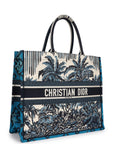 Christian D1OR Blue Canvas Large Book Tote