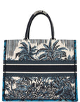 Christian D1OR Blue Canvas Large Book Tote