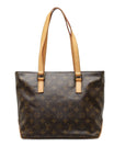Brown LV Monogram Cabas Piano Tote Bag