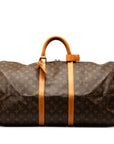 Brown LV Monogram Keepall 60 Travel Bag
