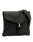 Black LV Taigarama Outdoor Flap Messenger Crossbody Bag