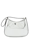 PRD Borsa A Spalla Cleo Pelle Spazzolato Leather Argento SHW