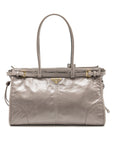 PRD Bonnie Large Handbag Calfskin Grey GHW