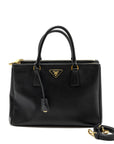 PRD Galleria Saffiano Tote Bag Calfskin Black GHW