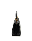 FNDI ISEEU Medium Peekaboo Calfskin Black/Light Pink GHW