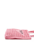 PRD Crochet Tote Bag Raffia Pink