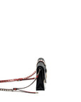 PRD Electra city flap bag calfskin black / red SHW