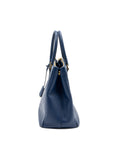 PRD double zip tote bag saffiano calfskin blue GHW