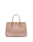 PRD FUOCO SAFFIANO LUX LEATHER MEDIUM DOUBLE ZIP TOTE LIGHT PINK GHW