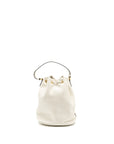 PRD Drawstring Bucket Bag Calfskin White GHW