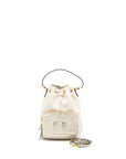 PRD Drawstring Bucket Bag Calfskin White GHW