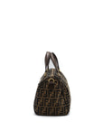 FNDI Boston Bag FF Jacquard Fabric Brown GHW