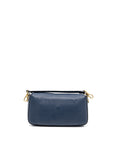 FNDI Baguette bag grained calfskin dark blue GHW