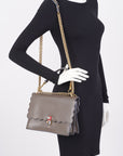 FNDI FNDI Kan Bag Grey Leather Medium