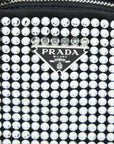 PRD Crystal Satin Handbag With Crystal Black SHW