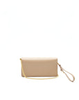 PRD Giada Saffiano Leather Wallet on Chain Beige
