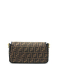 FNDI Baguette Bag FF Jacquard Fabric Brown GHW