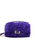 FNDI Baguette Fur Handbag Purple