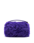 FNDI Baguette Fur Handbag Purple