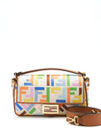 FNDI Baguette Bag in FF Motif Canvas Multicolour