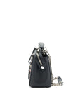 FNDI Dotcom Shoulder Bag Black with Stitch Details