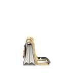 FNDI Kan I Bag White/Multicolour Gold And Silver Hardware