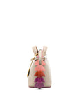 FNDI By The Way Bag Mutilcolour Tail Calfskin Beige SHW