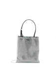 PRD Crystal Satin Handbag With Crystal Black SHW