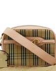 BBERRY 1983 Knight Check Link Leather Crossbody Belt Bag Pink