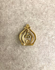 Christian D1OR Brooch Gold Vintage cejdz6