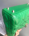 Cannage Green Lambskin Lucky Badges My Lady D1OR