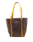 Brown LV Monogram Sac Shopping PM Tote Bag