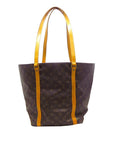 Brown LV Monogram Sac Shopping PM Tote Bag