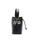FNDI Black Mon Tresor Mini Leather Bag
