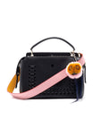 FNDI Dotcom Click Whipstitch Shoulder Bag