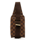 Brown LV Damier Ebene Geronimos Crossbody Bag