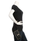 FNDI Black Studded Karlito Wristlet