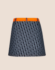 CHRISTIAN D1OR 2005 FLIGHT NAVY D1ORISSIMO WRAP SKIRT