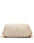 Beige LV Damier Azur Neverfull MM Tote Bag