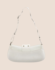 CHRISTIAN D1OR 2003 WHITE LEATHER STREET CHIC COLUMBUS BAG