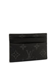 Black LV Monogram Eclipse Porte Cartes Double Card Holder