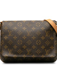 Brown LV Monogram Musette Tango Short Strap Shoulder Bag