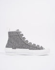 Christian D1OR B23 Hightops Grey Oblique / White Canvas EU 43 UK 9