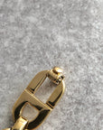Christian D1OR CD Logo Motif Bracelet Gold Vintage vjfg4u