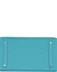 HMS Special Order (HSS) Birkin 35 Bleu du Nord Verso Togo Brushed Palladium Hardware