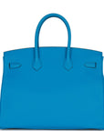 Top Quality HMS Birkin 35 Bleu Zanzibar Togo Gold Hardware