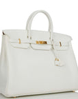 HMS Special Order (HSS) Birkin 40 White Verso Togo Gold Hardware